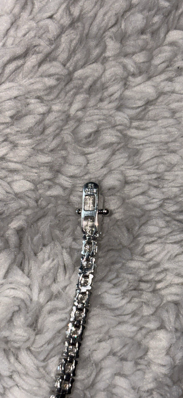925 Sterling Silver Moissanite Tennis Bracelet 8 in VVS 5.88 CTW Box