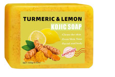 Turmeric and Lemon Soap Skin Whitening Dark Spots,Acne Brightening Natural