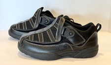 Dr Comfort Edward X Depth Men Sz 9W Black Leather Comfort Diabetic Ortho Shoe