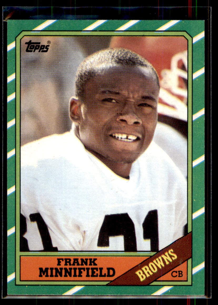 1986 Topps Frank Minnifield RC #198 Cleveland Browns