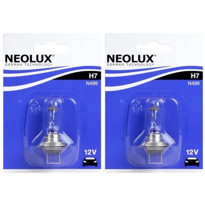 2x NEOLUX H7 12V 55W Halogen-Birne PX26d Ersatz Auto Lampe Glühlampe Glühbirne