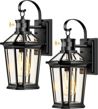 Outdoor Wall Lantern Anti-Rust Aluminum Porch Light Wall Mount 2 Pack