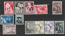 timbres Belgique (JD561)-1955-  n°961 / 972  - N*