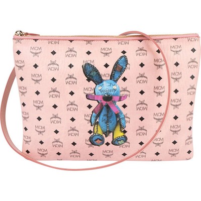 MCM Monogram Visetos Rabbit Pochette Crossbody Bag Tasche