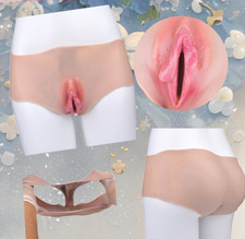 Fake Vagina Pants Silicone Hip Enhancer Shaper Panty For Crossdresser Trans