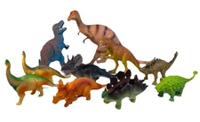 Vintage Dinosaur Figures Lot Of 10 Toys