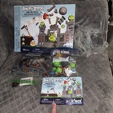 HTF Angry Birds King Pig Castle K'NEX Building Figures Accessories 100 Complete