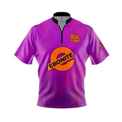 (Custom Name) - Ebonite Real Time Bowling Jersey - Size S-5XL
