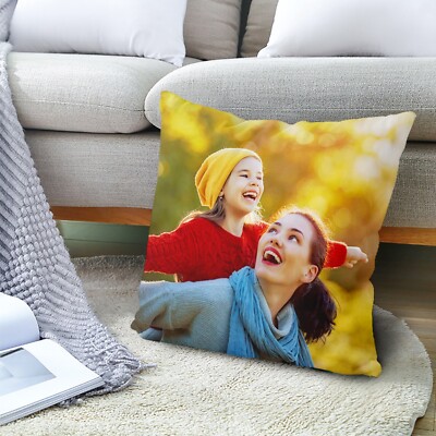 Custom Pillow Case Personalised Photo Cushion Cover Customized Personalized  Gift