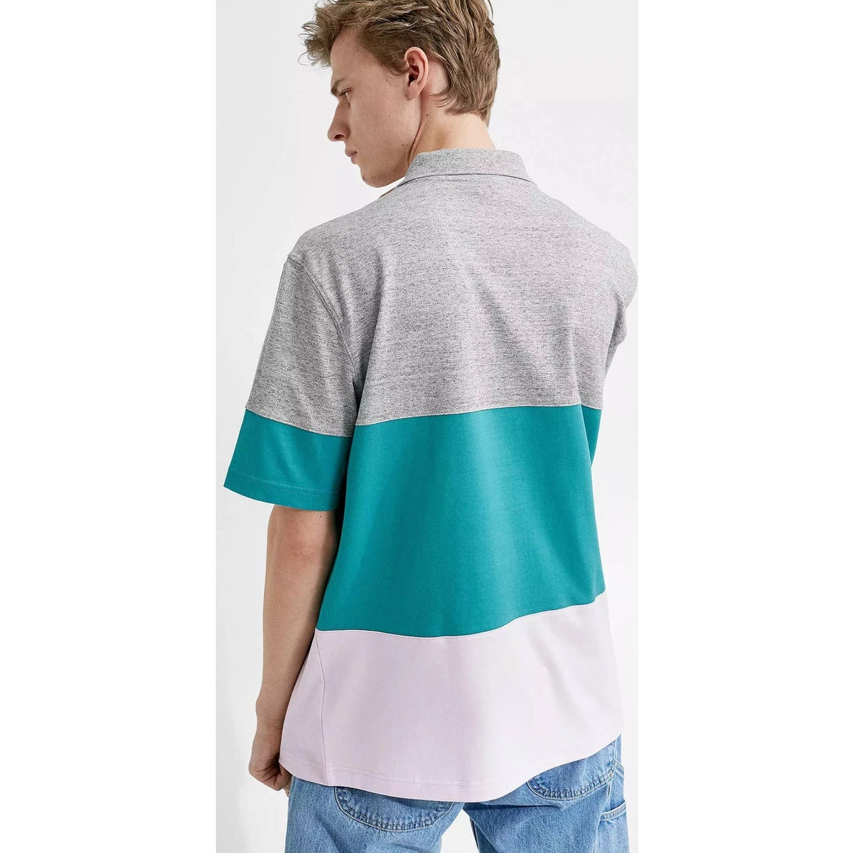New Urban Outfitters LACOSTE LICE Colorblock Polo 110 MEDIUM eBay