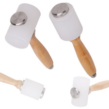 Leather Nylon Hammer Mallet Carving Stamping Wooden Handle for Sewing DIY