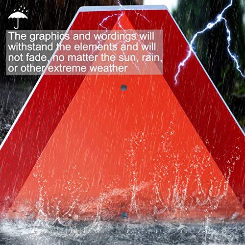 Slow Moving Vehicle Sign,Safety Triangles dot Approved Triangle