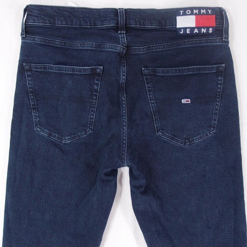 Mens Tommy Hilfiger DAD JEAN Stretch Tapered Blue Jeans W32 L26 - Picture 3 of 7