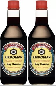 Kikkoman Soy Sauce All Purpose  20 Oz (Pack of 2)