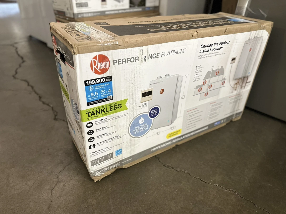 RHEEM TANKLESS WATER HEATER INTERIOR 9.5 GPM -199,900 BTU #ECOH200DVLN-2 |  eBay