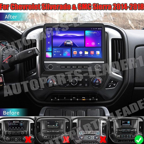 10″ Android 12 GPS Navigation Stereo For Chevy Silverado & GMC Sierra (2014-2018) – 2GB/32GB