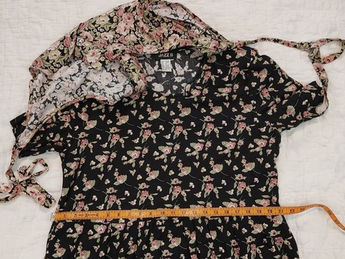 Abito vintage floreale cottagecore rayon donna tg 12 Jazz II spalline floreali - Foto 9 di 11