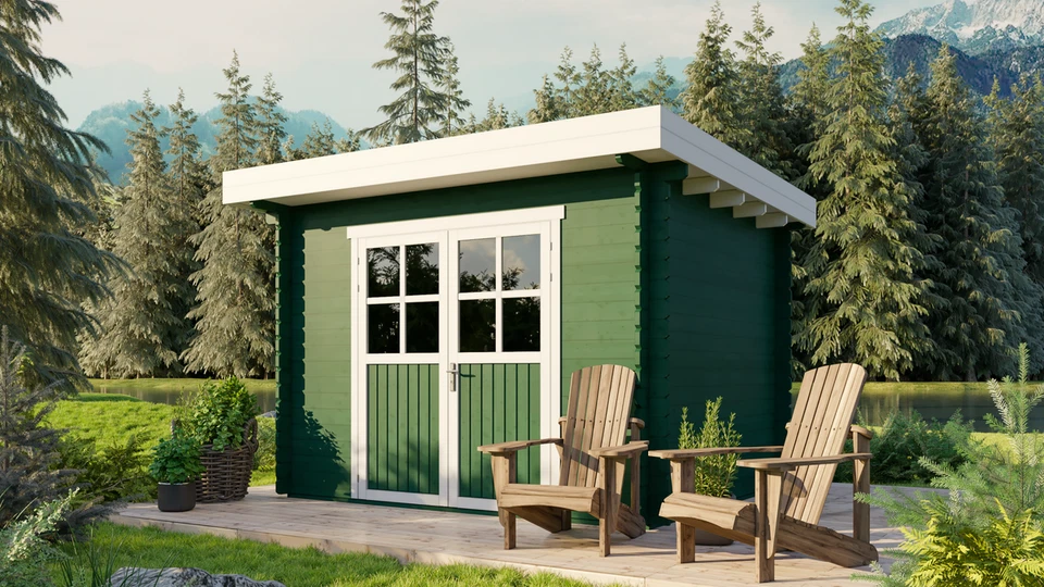 Gartenhaus Gerätehaus Blockhaus Holzhaus 3x2,5 m ALL IN - Bild 2 von 4