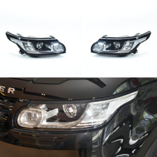 Pair 8 Pins Headlight Assembly Lamp For Land Rover Range Rover Sport 2013-2017 