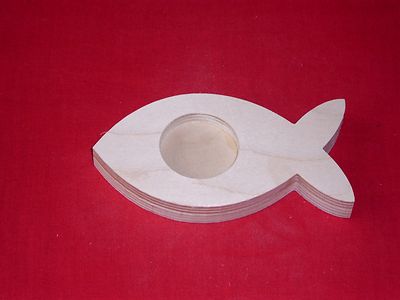 Teelichthalter Fisch Kommunion Konfirmation Taufe Geschenk Teelicht Christentum