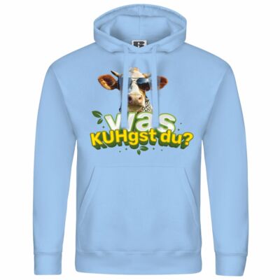 mens hooded sweatshirt hoodie what you cow