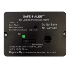 Safe-T-Alert 62 Series Carbon Monoxide Alarm - 12V - RV Flush Mount - Black [62-