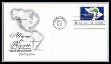 US FDC # 1234 5c Alliance For Progress  Artmaster  1963, 9h203