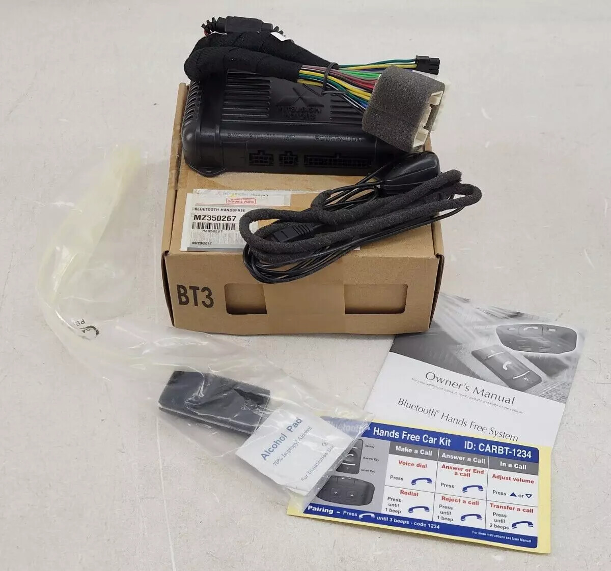 New OEM Mitsubishi Blue Tooth Hands Free Kit Mirage MZ350267