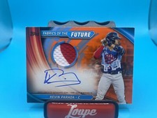 Kevin Parada 2024 Topps Pro Debut Fabrics Of The Future Patch Auto 20/25 Mets