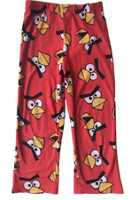 Boys Pajamas Sleepwear Angry Birds Red Fleece Pant Size Small S
