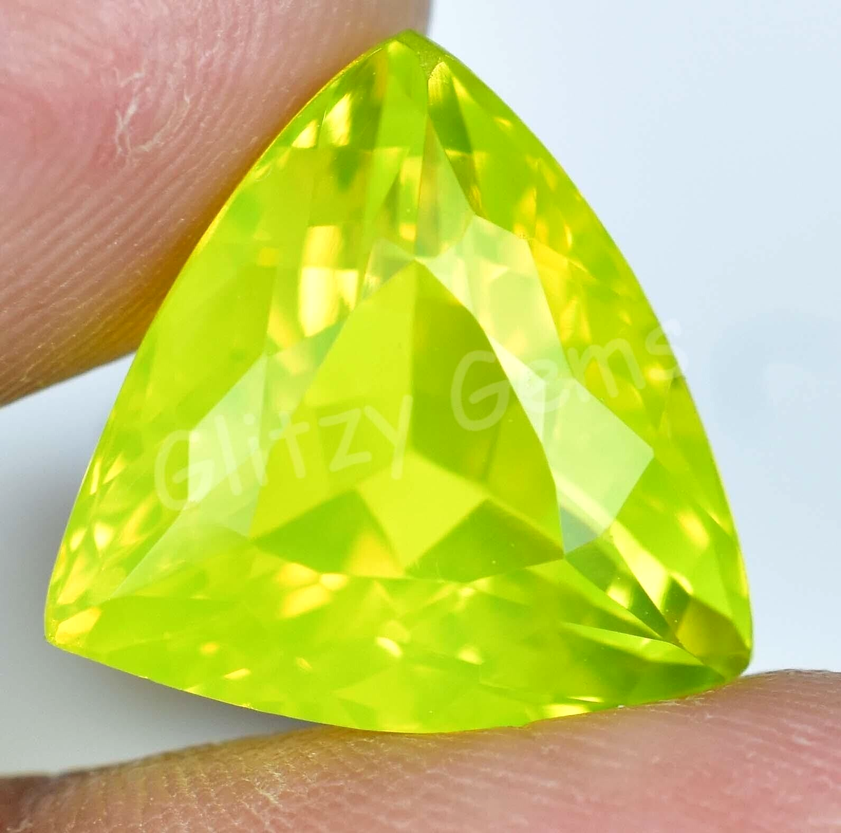 Natural Neon Yellow Opal 13.25 Ct Certified Untreated Rare Loose