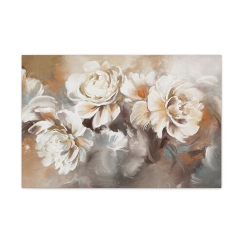 Oil Painting With Flower Rose & Peonies Flower Canvas Wall Art for Home Decor R