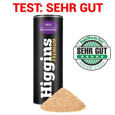 Higgins Räuchermehl   Erle Premium Räucherspäne BBQ Räuchern Grillen