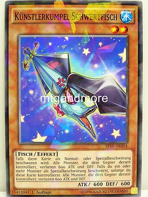 Yu-Gi-Oh - 1x Künstlerkumpel Schwertfisch - SP15 - Star Pack ARC-V - Starfoil