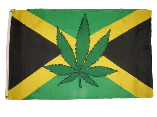 Jamaica Marijuana Leaf Flag 3x5ft 420 Pot Weed Stoner Flag Marijuana Leaf Flag - Picture 2 of 4