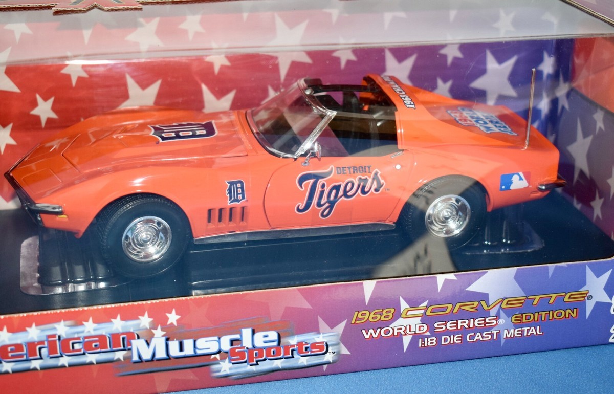 American Muscle Detroit Tigers 1968 Corvette 50th Anniversary 1:18