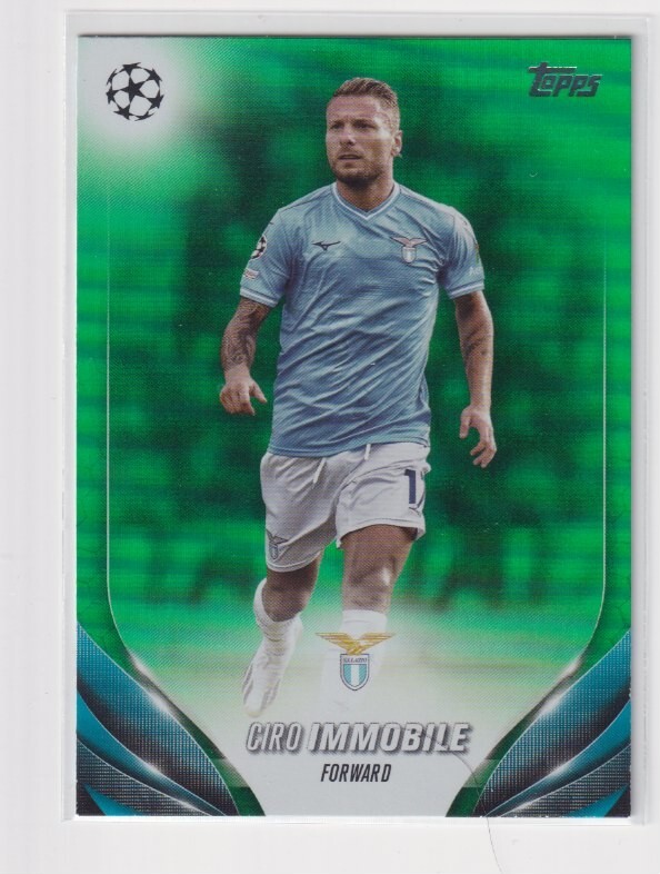 2023-24 Topps UEFA CL Green Foil #183 Ciro Immobile SS Lazio #23/99