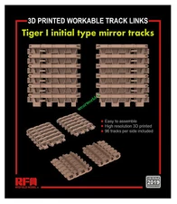 Ryefield RM2019 1/35 3D PRINTED TRACK LINKS Tiger I Initial Type Mirror Tracks