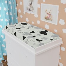 Monochrome Mickey - Baby Changing Pad Cover