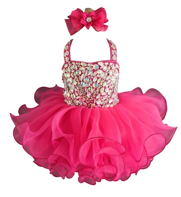 Jenniferwu Baby Girl Princess Dress Bowknot Dresses Handmade Pageant Dress