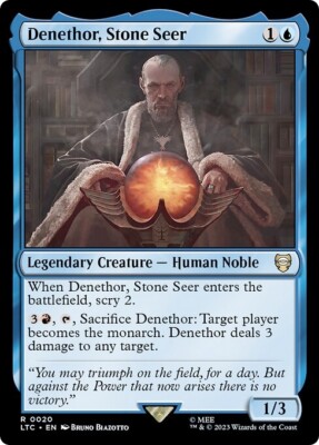 DENETHOR, STONE SEER mtg NM-M Tales of Middle-Earth Commander Rare