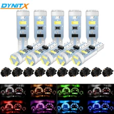 10X 74 T5 2721 LED Bulb Dash Lights w/ PC74 Socket Instrument Panel Gauge Light