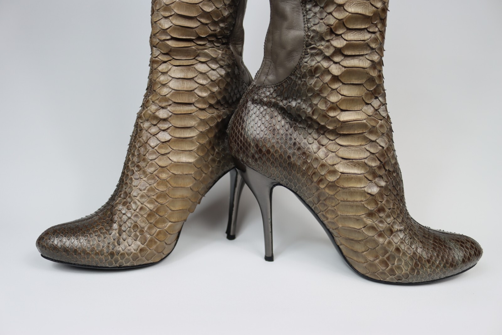 Alexander McQueen Python knee boots - image 3