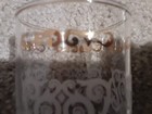 Drinking Glasses set of 8 - Approx 6-7 Ounces each - Gold & White Design — photo 7