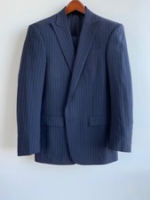 Vintage Ralph Lauren Black Lable Navy Fine Wool Pinstripe Suit