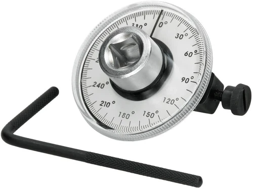 Drehwinkelmesser 1/2" 360° Drehmomentschlüssel Knarre Gradmesser Winkelmessgerät