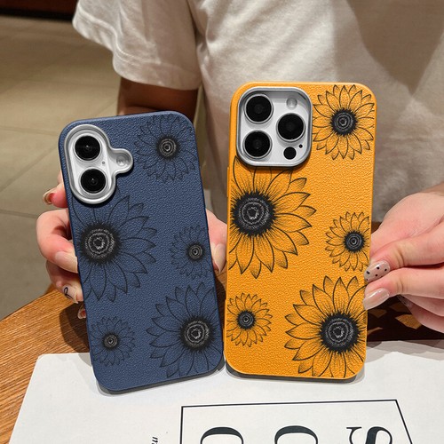 Funda de teléfono girasol para iPhone 16 Pro Max 15 14 13 12 11 cubierta blanda a prueba de golpes - Imagen 6 de 18