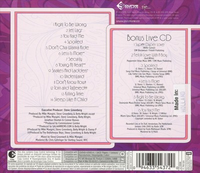 JOSS STONE MIND, BODY & SOUL [LIMITED DUTCH LIVE EDITION] NEW CD