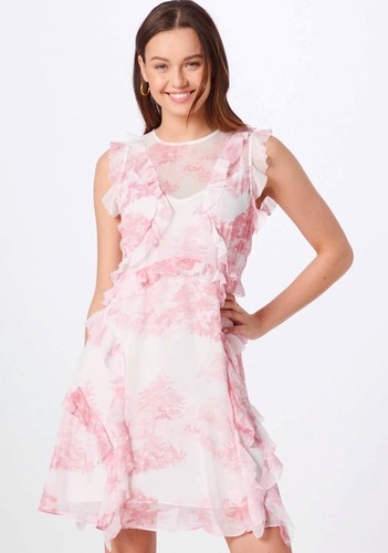 New Ted Baker Kenedi Waterfall Floral Print Mini Dress $395 - Picture 2 of 13