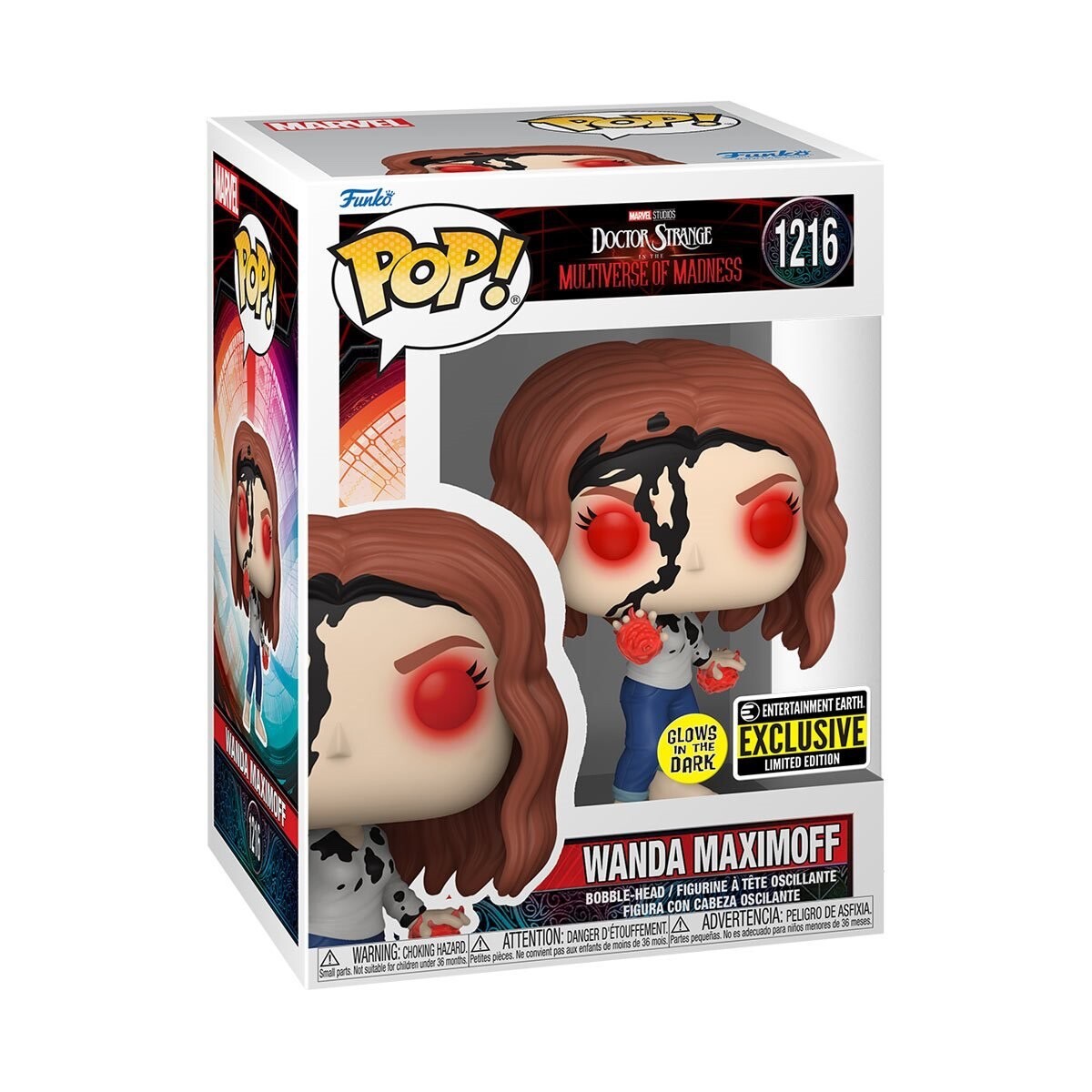 Funko POP! 限定版 マーベルスタジオ MCU ドラマシリーズ Wanda Maximoff Earth 838 GITD POP Figure #1216 Funko Marvel